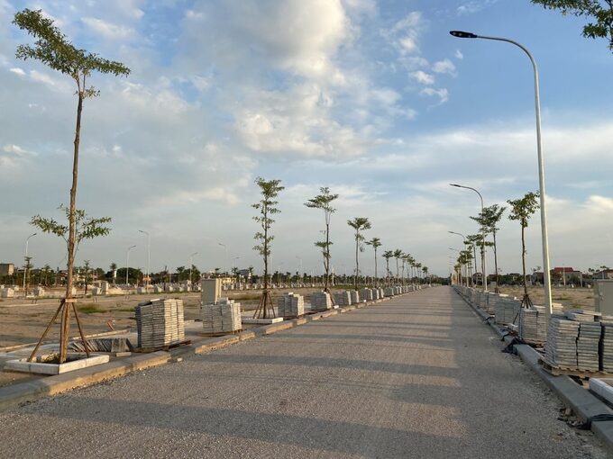 Hiện trạng dự án Khu dân cư mới phía Tây thị trấn Nam Sách, huyện Nam Sách, tỉnh Hải Dương.