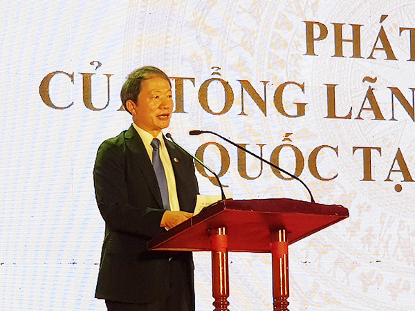 Tổng Lãnh sự Hàn Quốc tại Đà Nẵng Ahn Min Sik phát biểu tại lễ khai mạc Lễ hội Việt Nam - Hàn Quốc 2022 