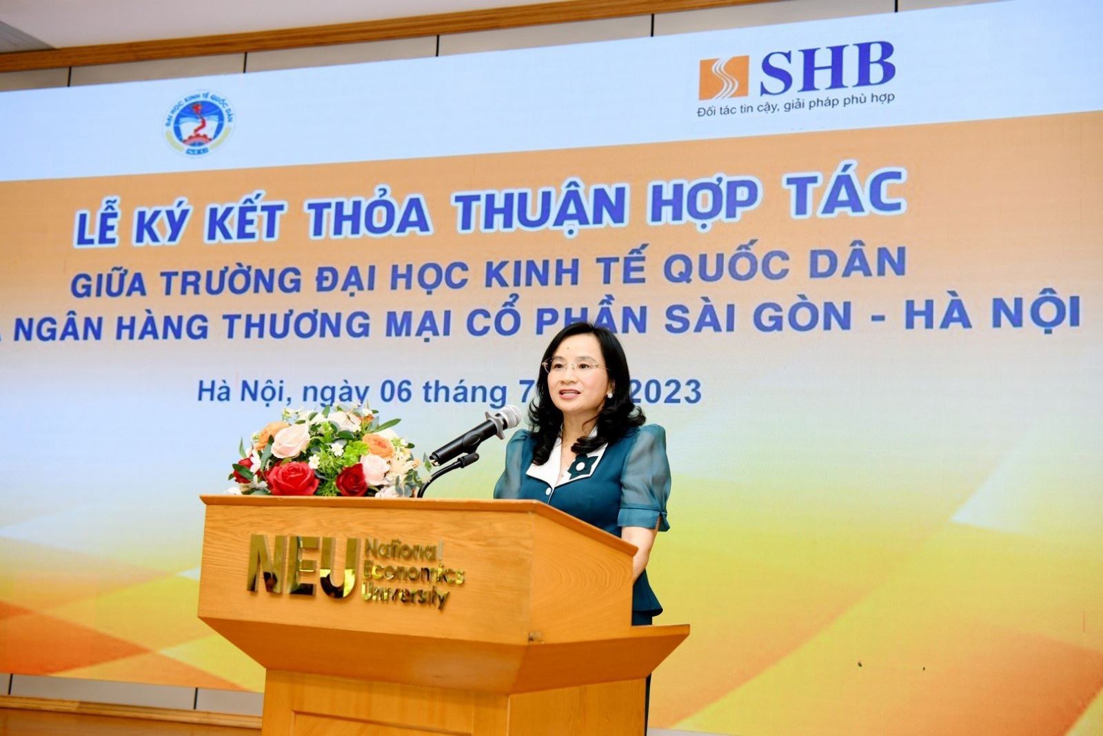 SHB tăng cường hợp tác với Trường Đại học Kinh tế Quốc Dân - Ảnh 3.