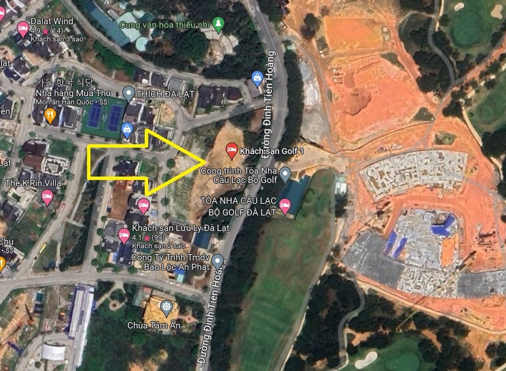 Lâm Đồng: Chấm dứt dự án đầu tư khách sạn Golf 1 – Đà Lạt
