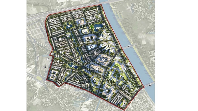 Phối cảnh dự án phát triển nhà ở khu đô thị mới tại xã Tân Bình và phường Tiền Phong.