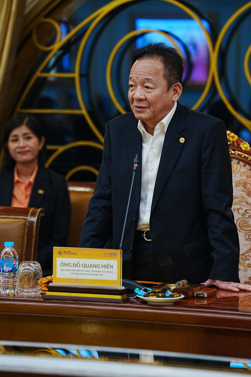 Ông Đỗ Quang Hiển phát biểu tại lễ ký kết