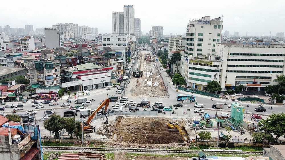 Hà Nội: Hầm chui Kim Đồng – Giải Phóng dần thành hình sau gần 2 năm thi công