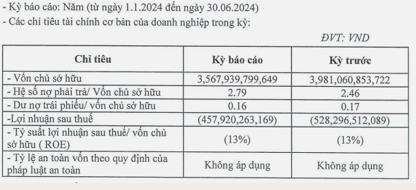 Thăng Long Power lỗ gần 460 tỷ đồng nửa đầu năm 2024