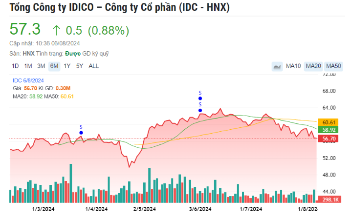 Tổng Công ty IDICO (IDC): Hụt doanh thu từ cho thuê hạ tầng khu công nghiệp