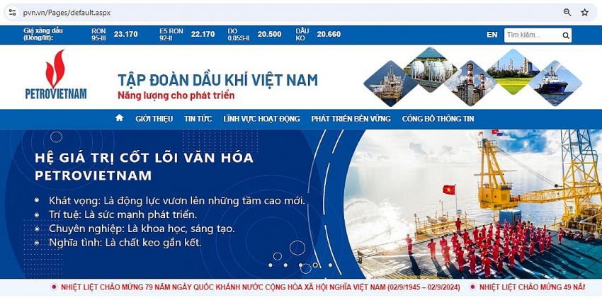 Cảnh báo mạo danh Tập đoàn Dầu khí Việt Nam lừa đảo tuyển dụng