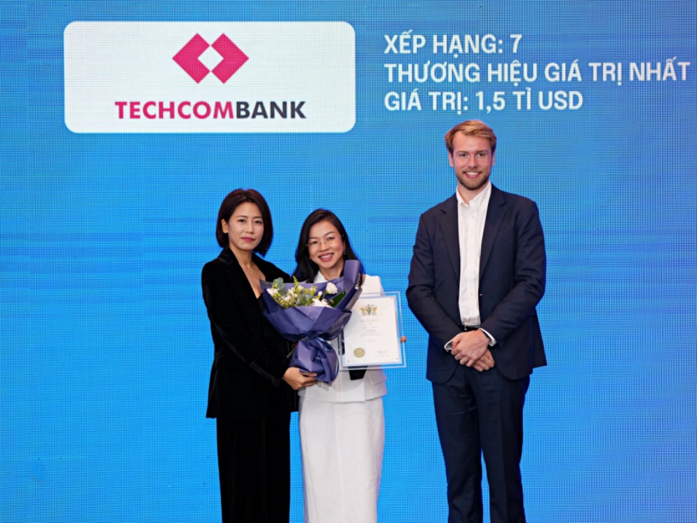 Techcombank - Ngân hàng tư nhân giá trị nhất Việt Nam tiếp tục thăng hạng toàn cầu