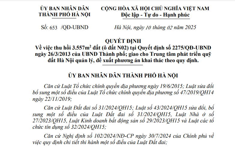 Hà Nội thu hồi đất vàng tại Nguyễn Trãi