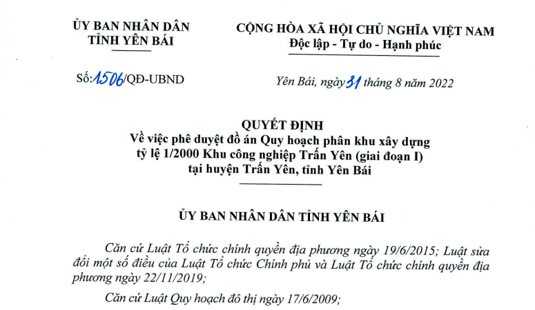 Viglacera lên kế hoạch đền bù, giải phóng mặt bằng dự án hơn 2.000 tỷ tại Yên Bái