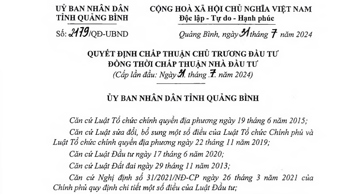 Quảng Bình chuyển đổi hơn 73ha đất rừng sản xuất làm hai sân golf