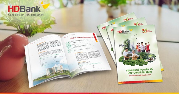 HDBank là một trong những ngân hàng đầu tiên tại Việt Nam công bố Báo cáo phát triển bền vững trong năm 2025
