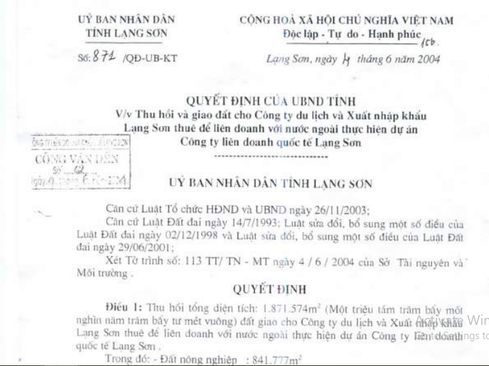 Dự án “Khách sạn, sân golf Hoàng Đồng – Lạng Sơn” khởi động lại sau hơn 20 năm đình trệ