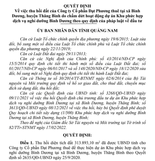 Doanh nghiệp bất ngờ nhận lại dự án sau khi có Quyết định chấm dứt hoạt động- Ảnh 2.
