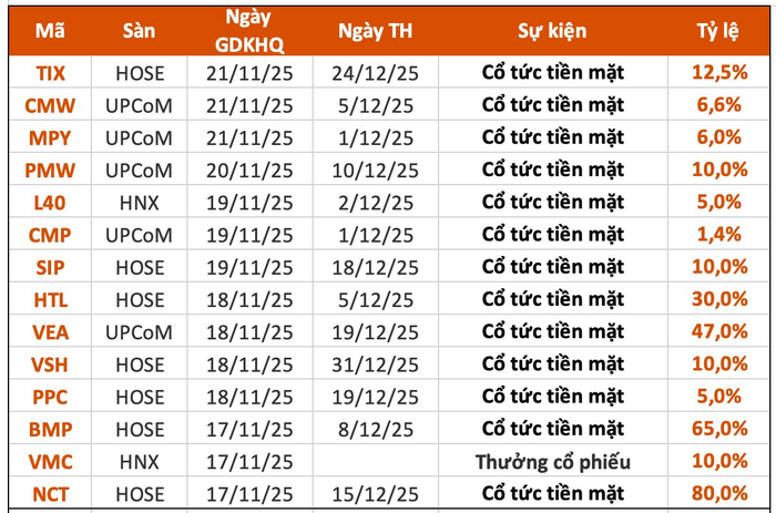 13 doanh nghiệp trả cổ tức tiền mặt, mức cao nhất lên tới 80%- Ảnh 1.