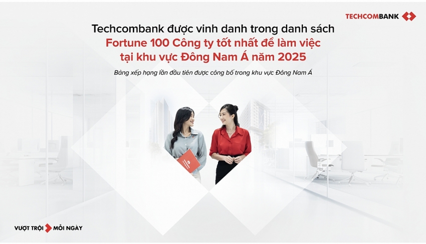 Techcombank lần đầu vào Top 100 nơi làm việc tốt nhất Đông Nam Á
