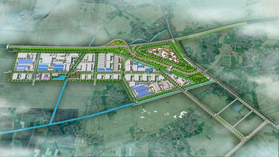 Phối cảnh KCN Bình Giang. Nguồn: KBC