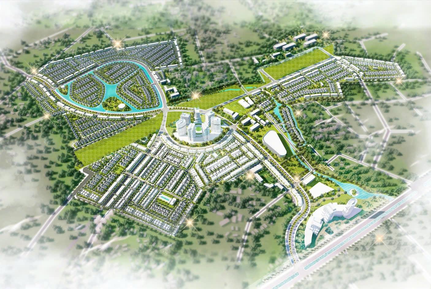 Hình phối cảnh tổng thể Hồng Hạc City được quy hoạch theo mô hình “all-in-one”. Ảnh: Phú Mỹ Hưng