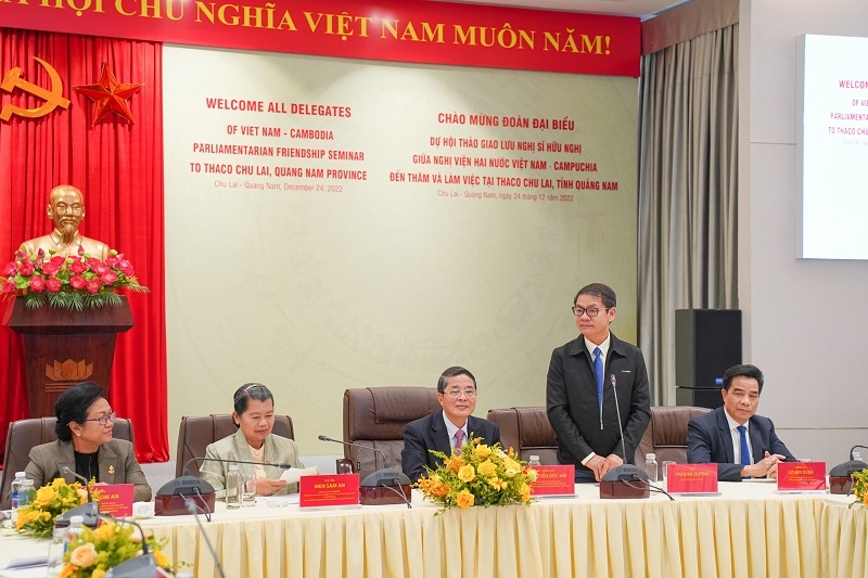 Phó Thủ tướng Campuchia thăm và làm việc tại THACO Chu Lai