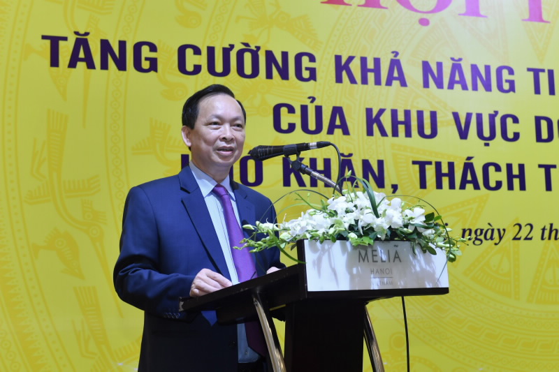 Phó Thống đốc Thường trực NHNN Đào Minh Tú phát biểu tại Hội thảo