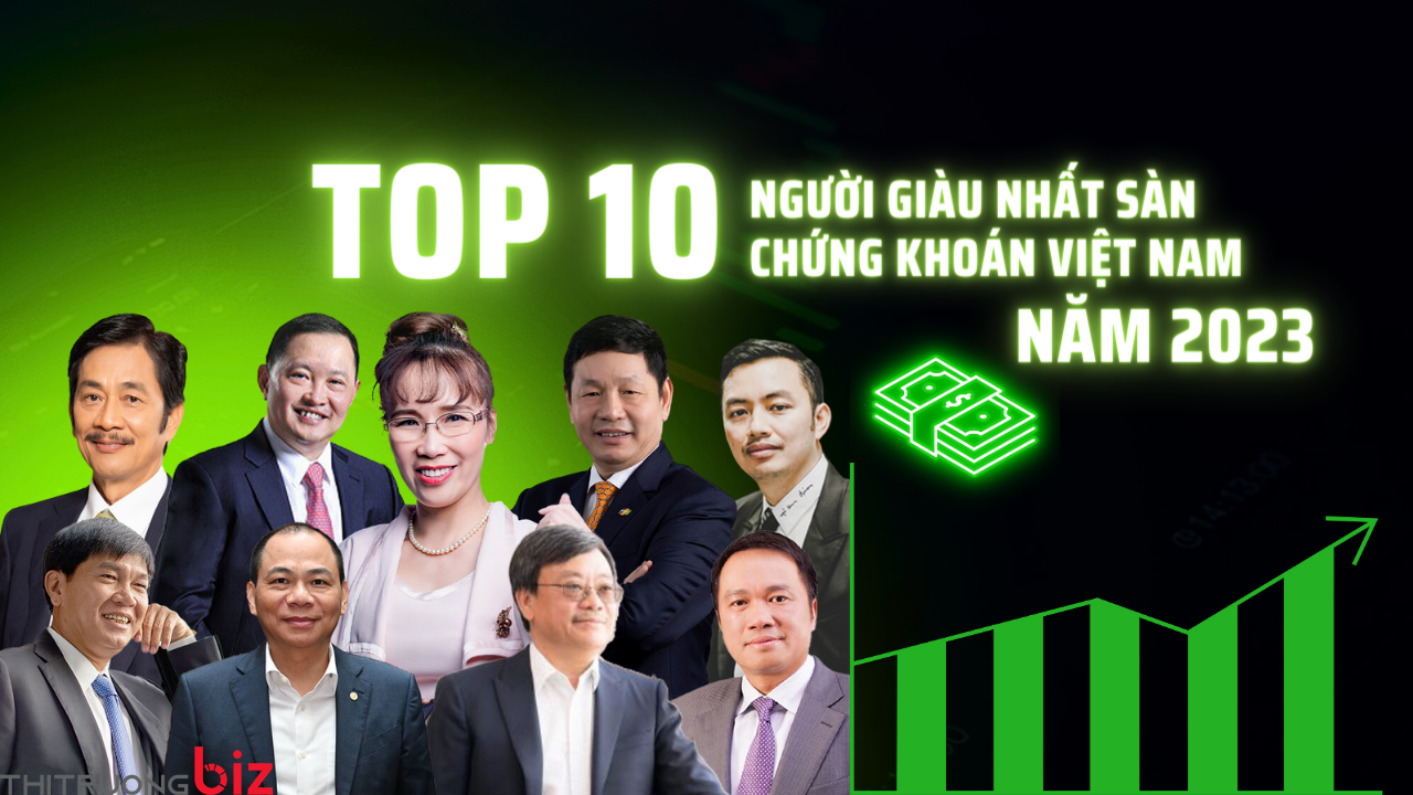 Top 10 người giàu nhất sàn chứng khoán Việt Nam 2023 là ai?