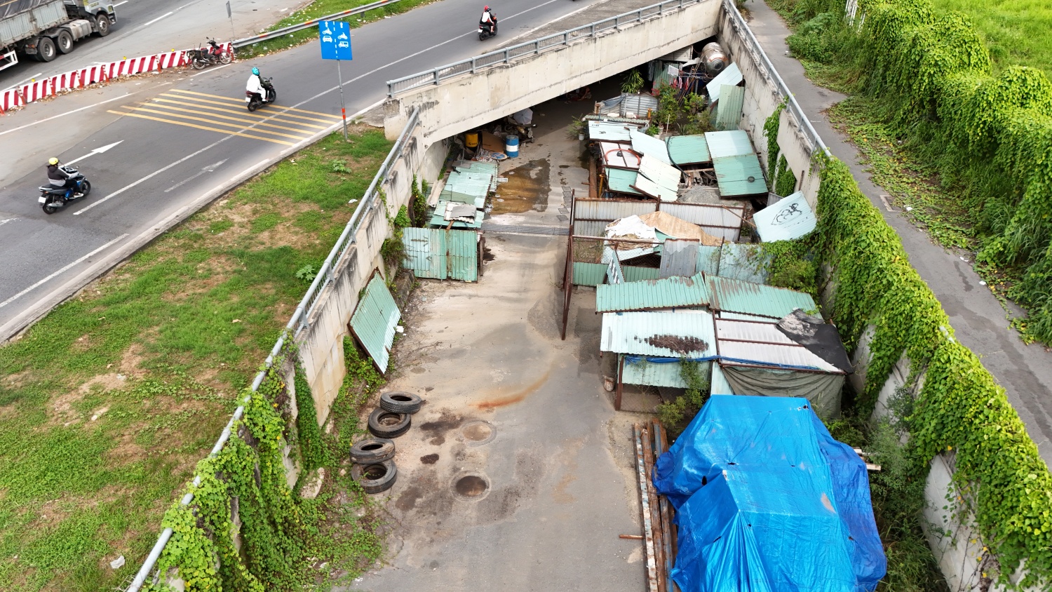 Hình ảnh gần 1km hầm chui phía Đông TP HCM 8 năm chưa hoàn thành