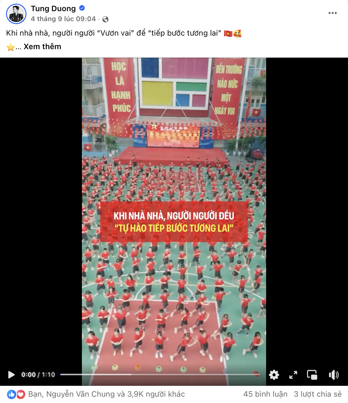 Tùng Dương chia sẻ b