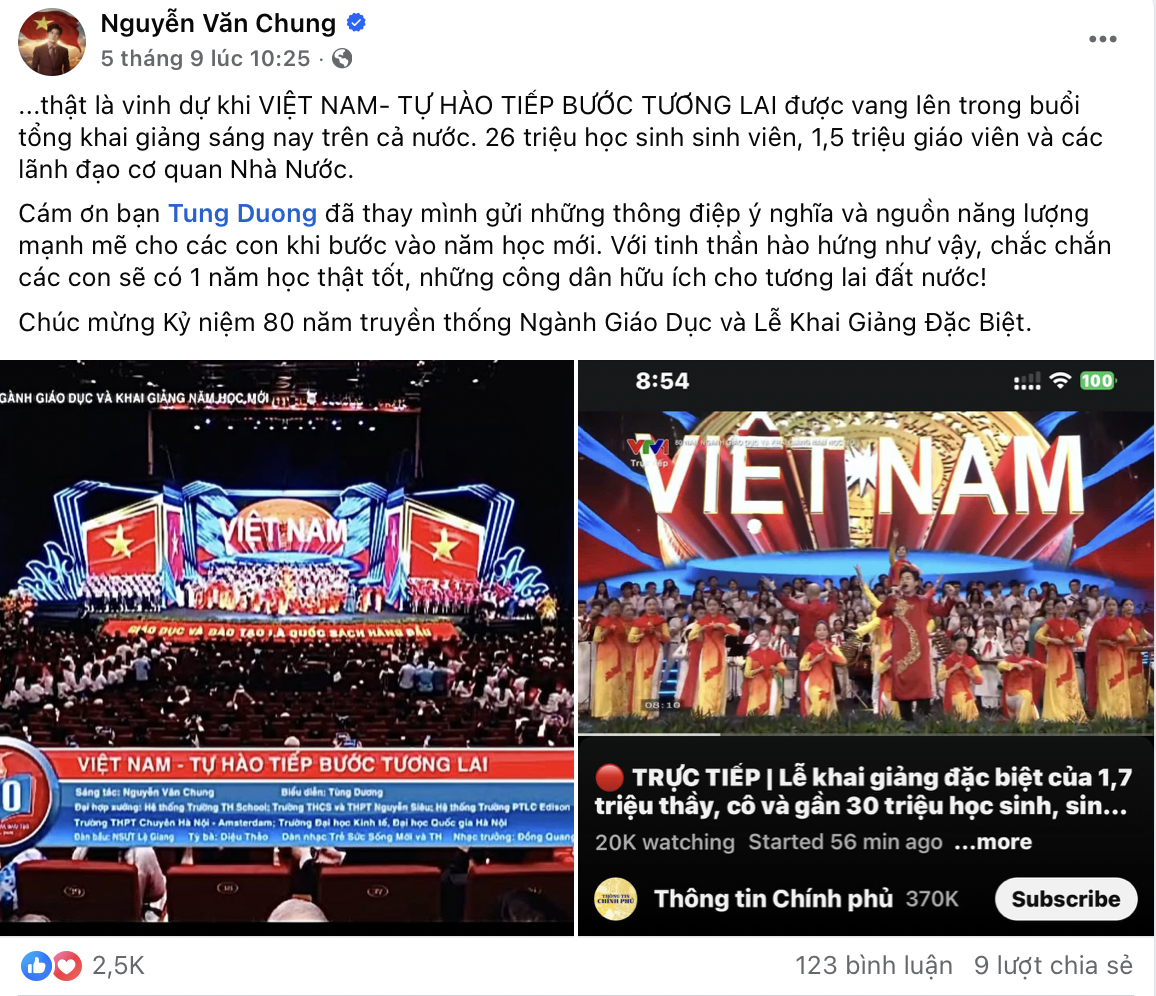 Nguyễn Văn Chung chia 