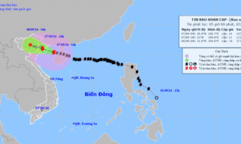 Bão số 3 sẽ đổ bộ đất liền với cường độ rất mạnh