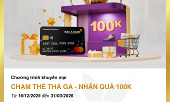 BAC A BANK tung ưu đãi hoàn tiền cho khách hàng mở thẻ tín dụng