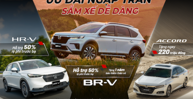 Honda tung loạt ưu đãi khủng cho khách mua Honda BR-V, Honda HR-V, Honda Accord trong tháng 10