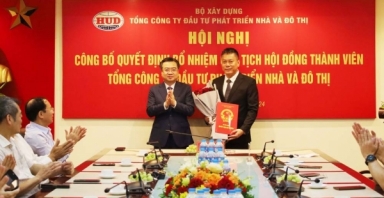 Ông Đậu Minh Thanh được bổ nhiệm giữ chức Chủ tịch HĐTV Tổng Công ty HUD