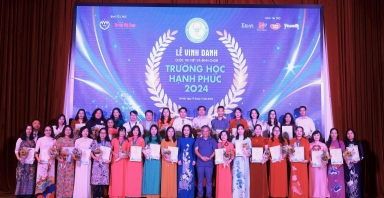 Lễ vinh danh 'Trường học hạnh phúc' 2024: Hành trình lan tỏa giá trị nhân văn và niềm vui học đường