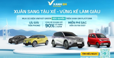 GSM bắt đầu nhận đặt cọc 4 dòng xe Vinfast Green từ ngày 17/3/2025