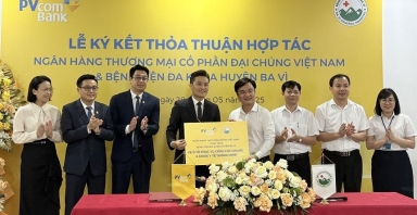 PVcomBank đồng hành cùng Bệnh viện Đa khoa huyện Ba Vì triển khai các giải pháp tài chính hiện đại