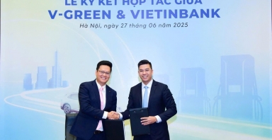 VietinBank và V-Green ký kết hợp tác, đồng hành phát triển hạ tầng trạm sạc ô tô điện Vinfast