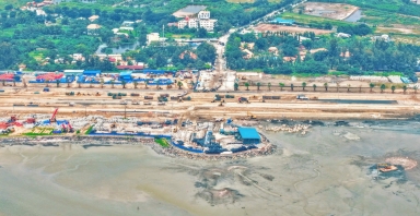 Vinhomes Cần Giờ sử dụng công nghệ san lấp lấn biển bền vững hàng đầu thế giới