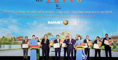 Tập đoàn Bảo Việt nhận danh hiệu Ngôi sao CSI, 10 năm liên tiếp  được vinh danh Top 10 Doanh nghiệp bền vững...