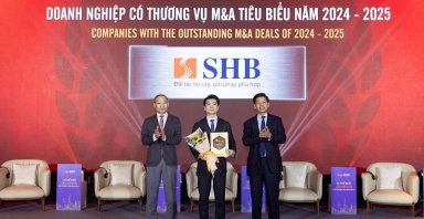SHB được vinh danh “Doanh nghiệp có thương vụ M&A tiêu biểu  năm 2024-2025”