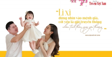 Hoa hậu Đỗ Mỹ Linh: “Tôi dạy con tiền lì xì là tình thân gắn kết, không phải đong đếm nhiều ít