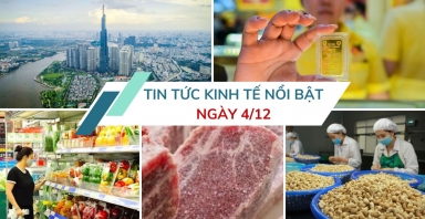 Tin tức kinh tế ngày 4/12: OECD nâng dự báo tăng trưởng GDP của Việt Nam lên 6,2%