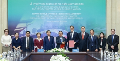 VinSpeed và Siemens Mobility hợp tác triển khai đường sắt tốc độ cao tại Việt Nam