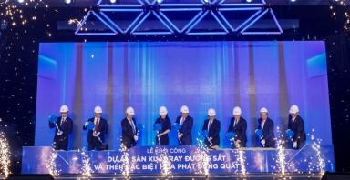 Hòa Phát khởi công Nhà máy sản xuất ray cao tốc và thép đặc biệt