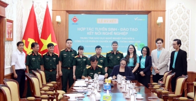 GSM hợp tác Trung tâm Thái Sơn tạo việc làm cho bộ đội xuất ngũ