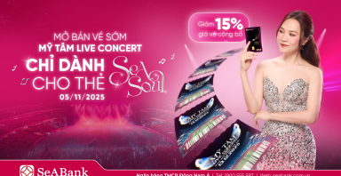SeABank mang cơ hội săn vé miễn phí cho khách hàng trải nghiệm Mỹ Tâm Live Concert 2025