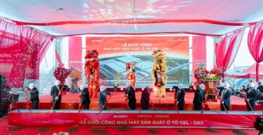 Khởi công nhà máy sản xuất ô tô vốn đầu tư 319 triệu USD tại Hưng Yên