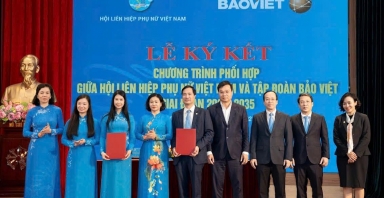 Hội Liên hiệp Phụ nữ Việt Nam và Tập đoàn Bảo Việt ký kết chương trình phối hợp giai đoạn 2026 – 2035