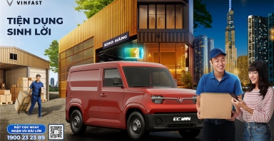 Nhận ngay 10 triệu đồng khi đặt cọc sớm xe điện chở hàng VinFast EC Van
