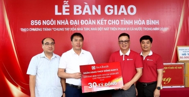 SeABank bàn giao 856 căn nhà đại đoàn kết cho tỉnh Hòa Bình