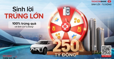 “Sinh lời trúng lớn” từ Techcombank: “Ai cũng có quà” và cơ hội sở hữu vé Concert Anh trai vượt ngàn chông gai