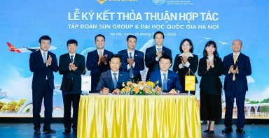 Đại học Quốc gia Hà Nội ký kết hợp tác với Tập đoàn Sun Group trong đào tạo và xây dựng chiến lược